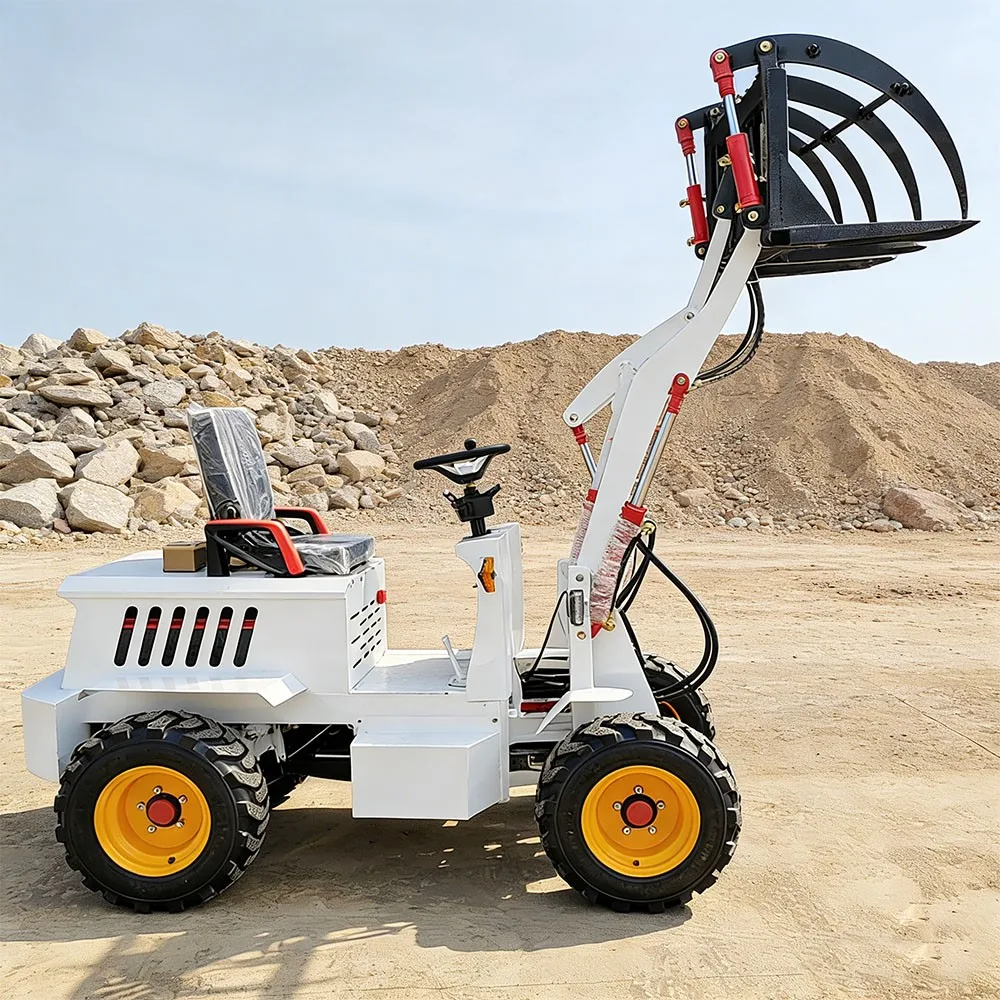 

CE EPA Customized Small Compact Electric Farm Wheel Loader 600kg 800kg Diesel Mini Front End Loader