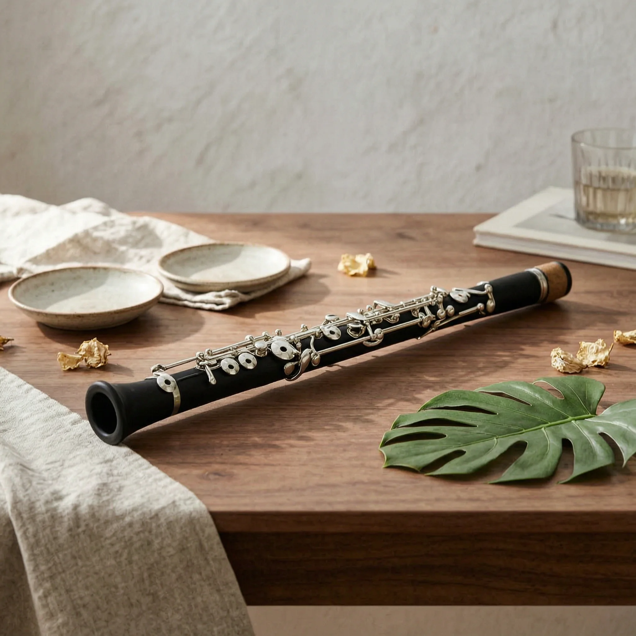 C Key Oboe High-Quality Semi-Automatic Oboe Woodwind Instrument Portable Compact for Beginners, Practice, Rehearsal