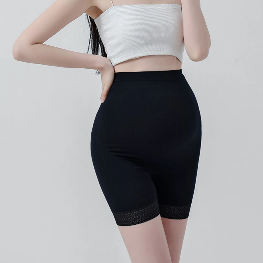 

Pregnant women's safety pants Summer clothing Pregnant women's shorts Five point safety anti slip lace pregnant women's underbe