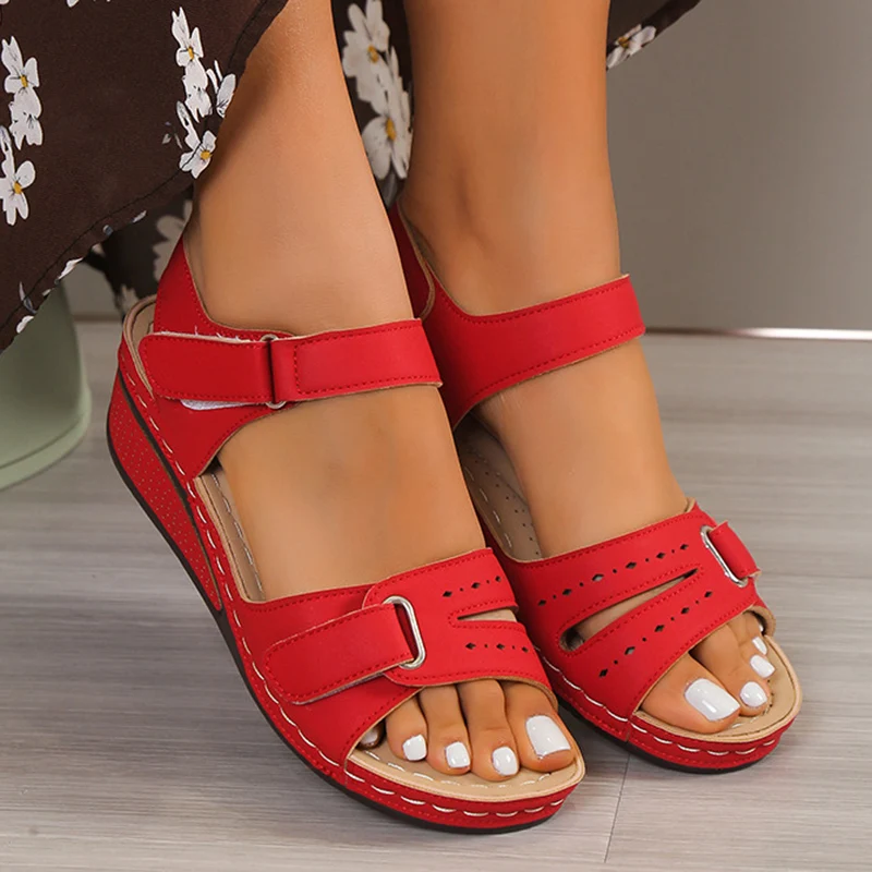 Summer Women Sandals Shoes Plus Size Sandals Woman Party Sandals Ladies Wedge Shoes For Women Soft Footwear Women Sandal Female