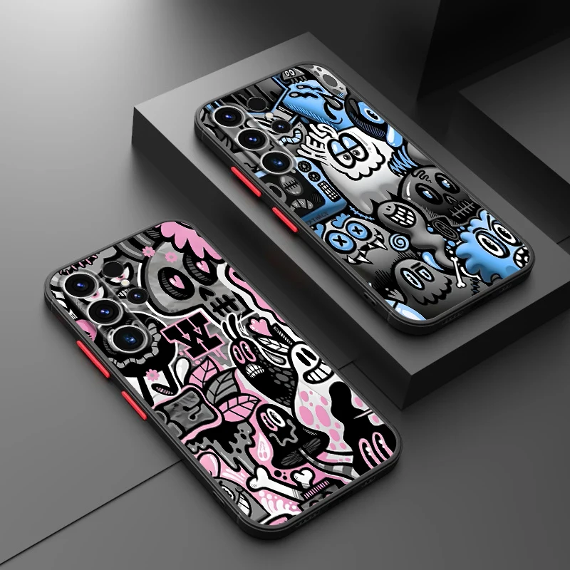 Trendy Fashion Patterns Case for Samsung Galaxy S26 S21 S24 Plus S20 FE S22 S23 FE Note 20 Ultra 10+ S25 Ultra Funda Back Phone