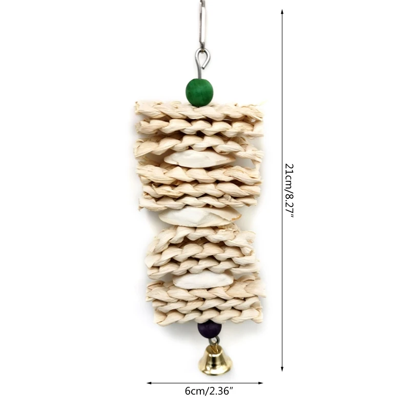 F92B PARROT Toy Beads madera Husillos maíz Toyes para mini guacamaya para loro