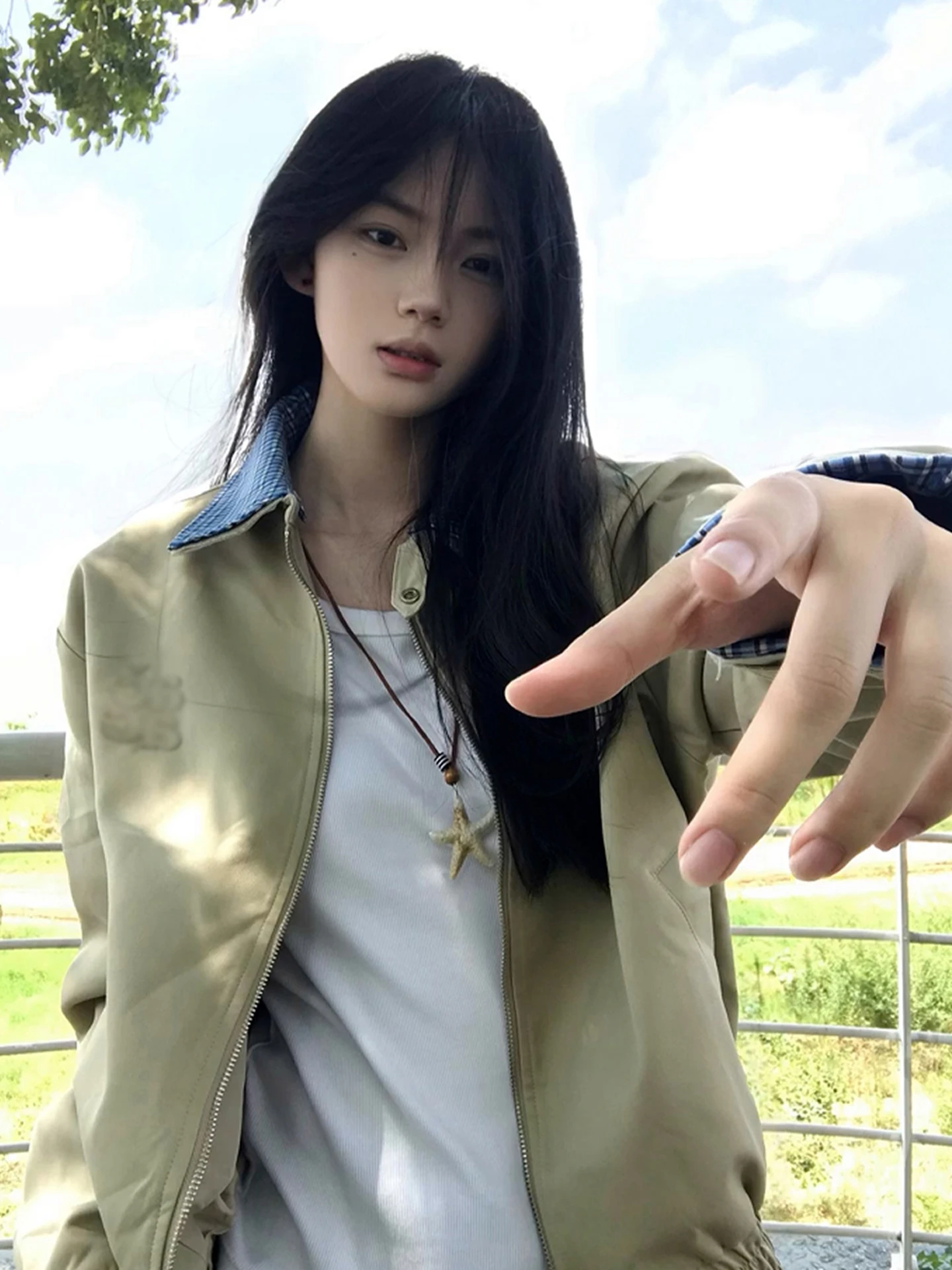 

Ретро-рубашка в американском стиле с клетчатыми вставками, женская повседневная осенняя новинка, ленивый стиль, рабочая одежда, топ из полиэфирного волокна