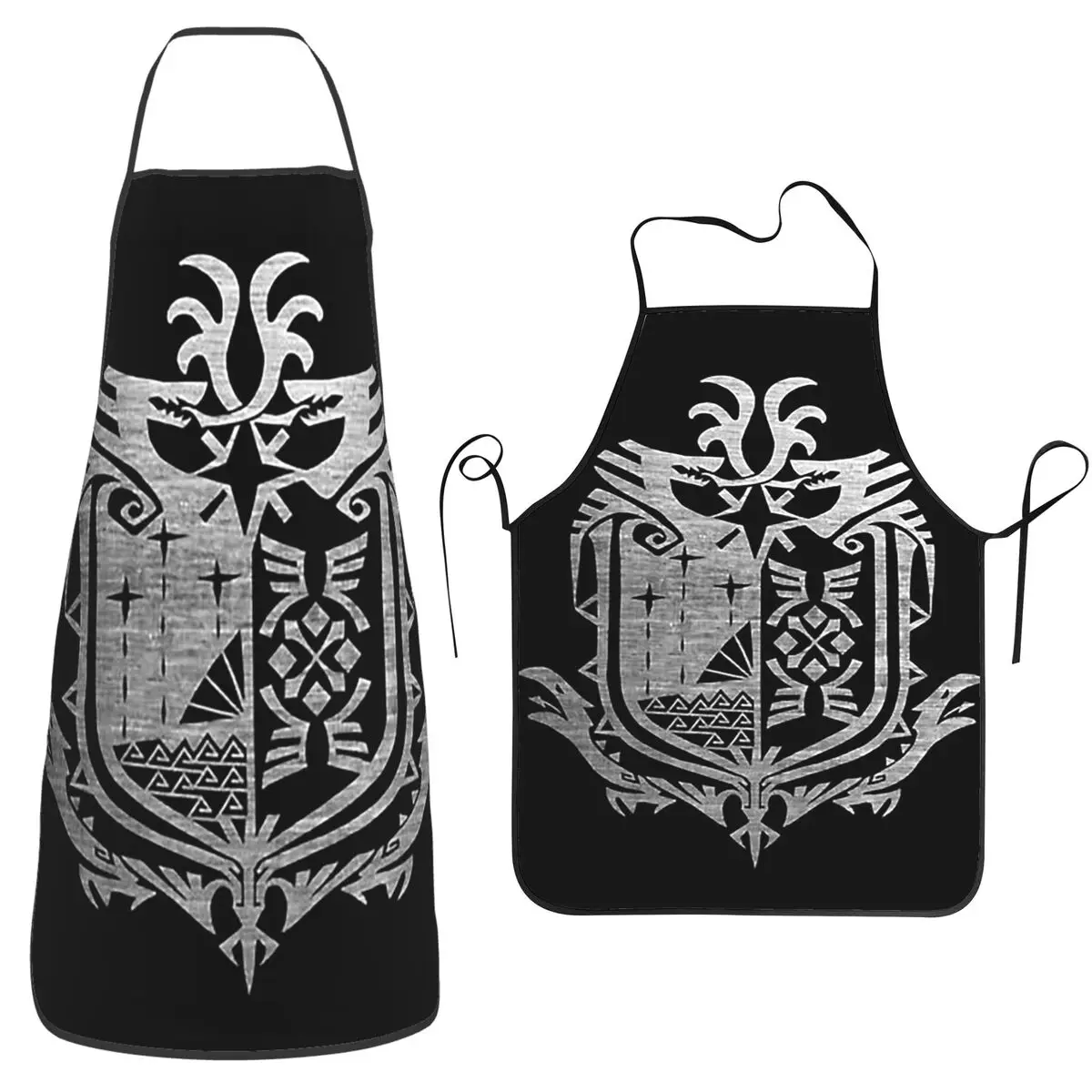 

Фартуки Monster Hunter World, шеф-повар, кулинария, кухня, нагрудник без рукавов, кухонный сарафан для уборки для женщин и мужчин, живопись