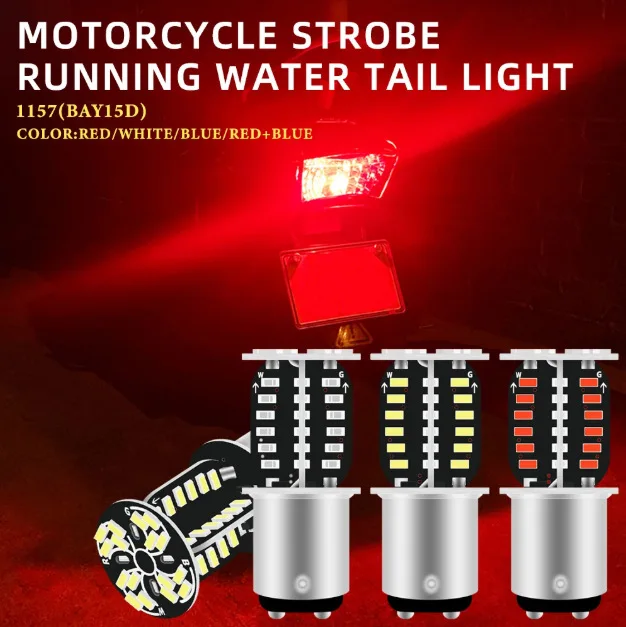 

2 шт. 1157 BAY15D 64 SMD лампа накаливания светодиодный автомобильный стоп-сигнал супер яркий индикатор сигнальная лампа для автомобиля грузовика задний фонарь поворота