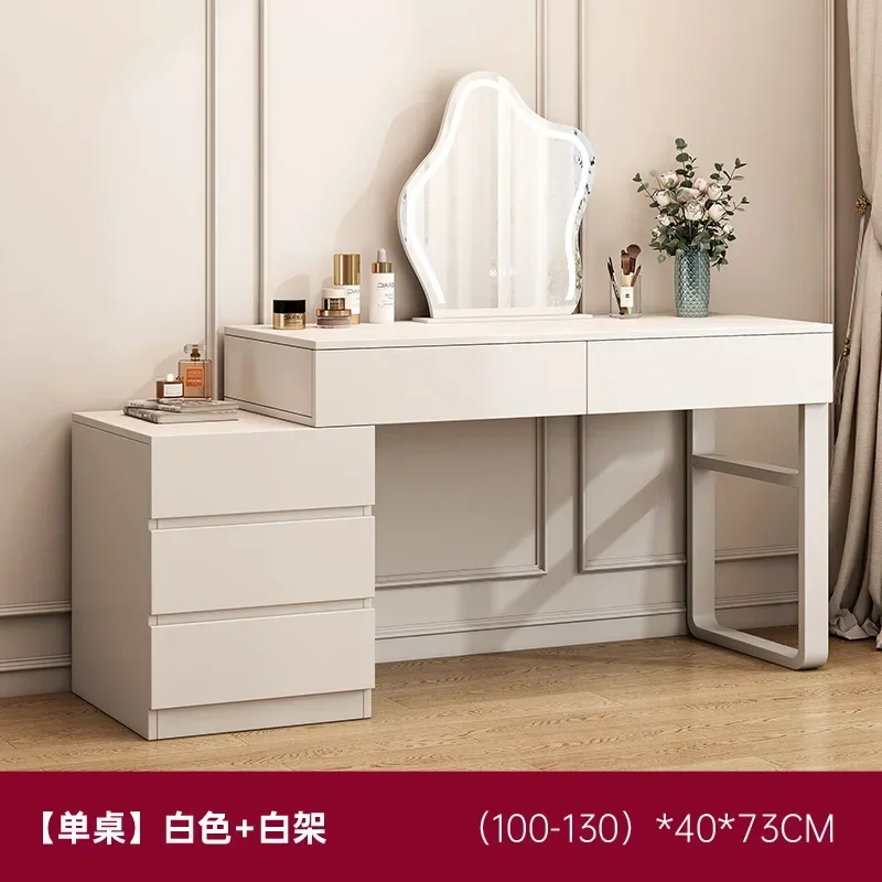 Storage Organizer Closet Aesthetic Room Furniture Makeup Mirror Pink Treasure Chest Bedroom Cabinet Bedside Table Dresser White