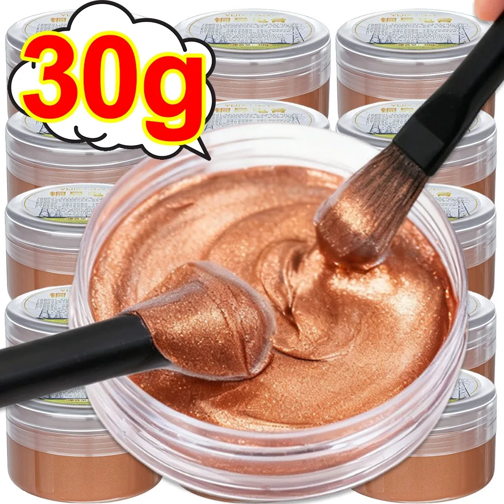 

Медная проводящая паста, 30 г, высокотемпературная электрическая смазка для автомобильного аккумулятора, свеча зажигания, анти-сеивание, анти-дуга, смазка для ремонта