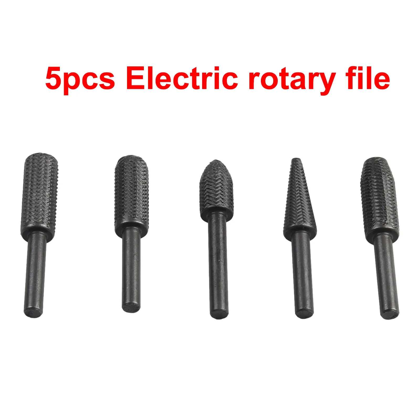 Precision Grinding Solution, 5Pcs Set Rotary Rasp File for Metal, Wood, and Plastic, Hardened Tempered Alloy Steel Construction