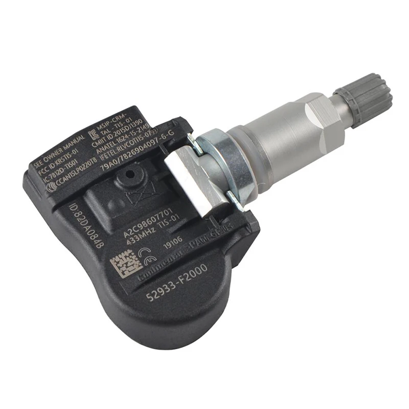 TPMS Tire Pressure Sensor For Kia Soul Sorento E-Niro Hyundai i30 Elantra Avante Genesis Grandeur 52933F2000 52933D4100 433MHz