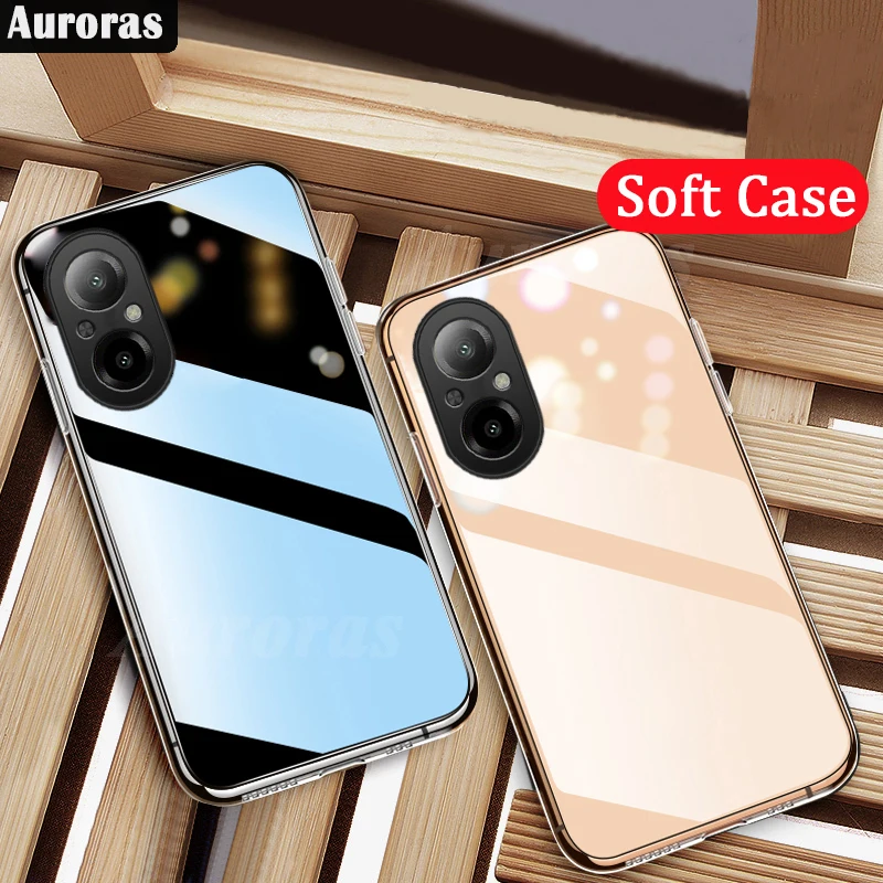 

Auroras For Realme C67 4G Cover 2PCS Original Transparent Soft Shockproof Shell For Realme C55 C53 C51 Phone Case