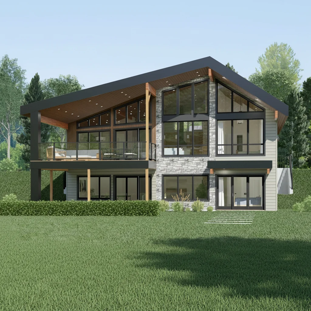 Contemporary Modern Design Light Steel Frame Villa Customizable Luxury Prefabricated House for Resort Use