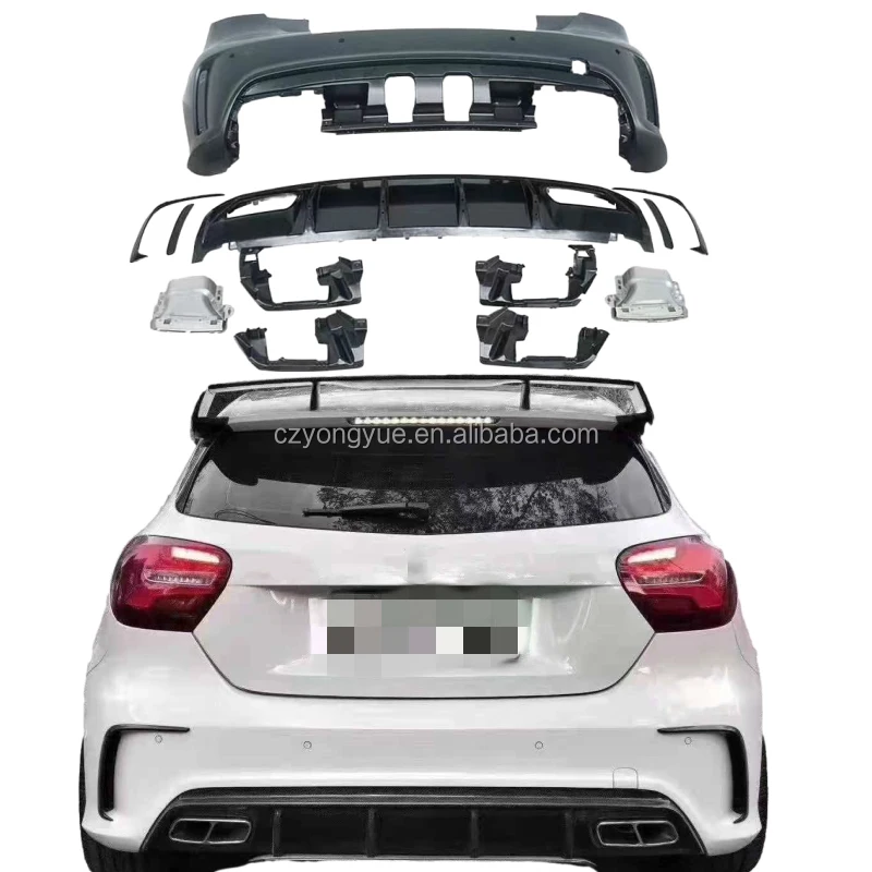 

Dream Garage Car Bodykit Bumpers A 45 W176 A45 Rear Bumper Assy For Mercedes Benz A Class W176 2013 2014 2015 2016 2017 2018