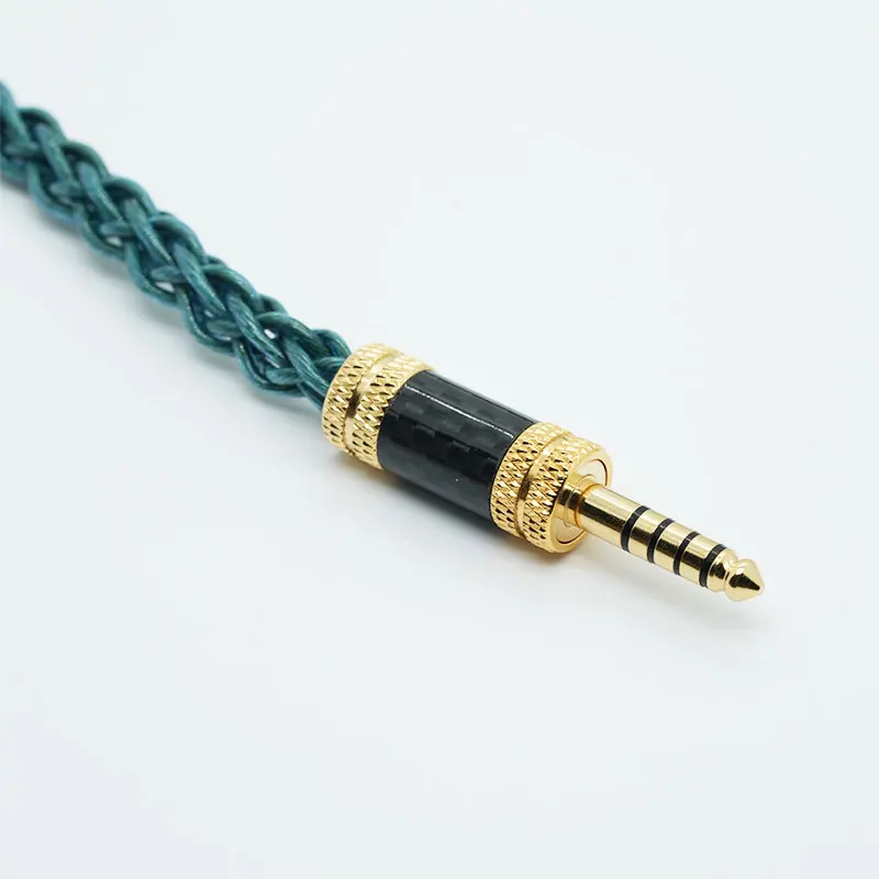 ivipQ-340 Vieraderige hoofdtelefoon-upgradekabel, met 4,4 mm en 3,5 mm-interfaces, MMCX 2-pins 0,78 mm, geschikt voor AKG, IE900, IEM