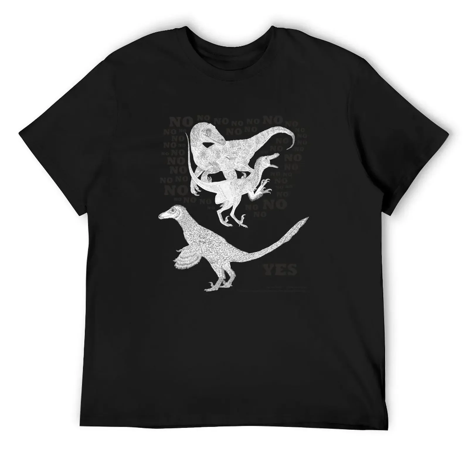 Just say NO to unfeathered non-avialan maniraptoran theropod dinosaurs T-Shirt blanks essential t shirt mens t shirts