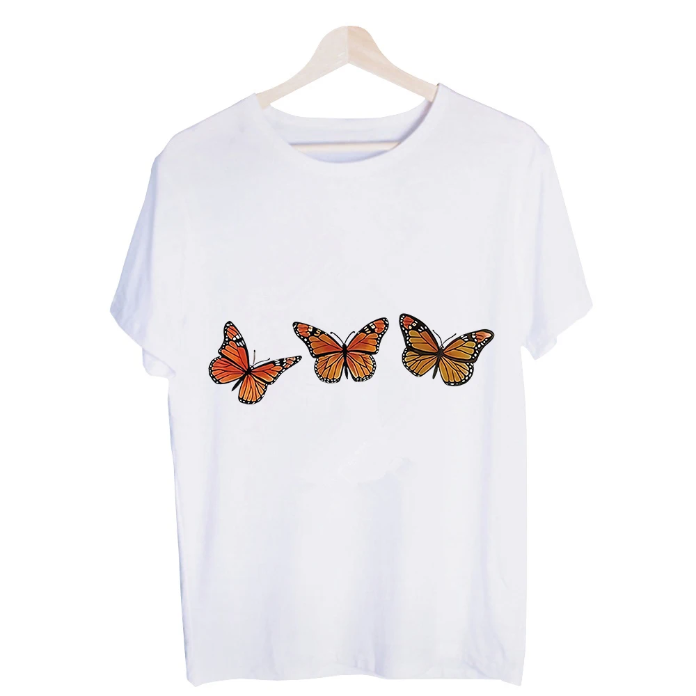 Men's Butterfly Graphic Tee, Short Sleeve Crew Neck T-Shirt for Casual Summer Outfits