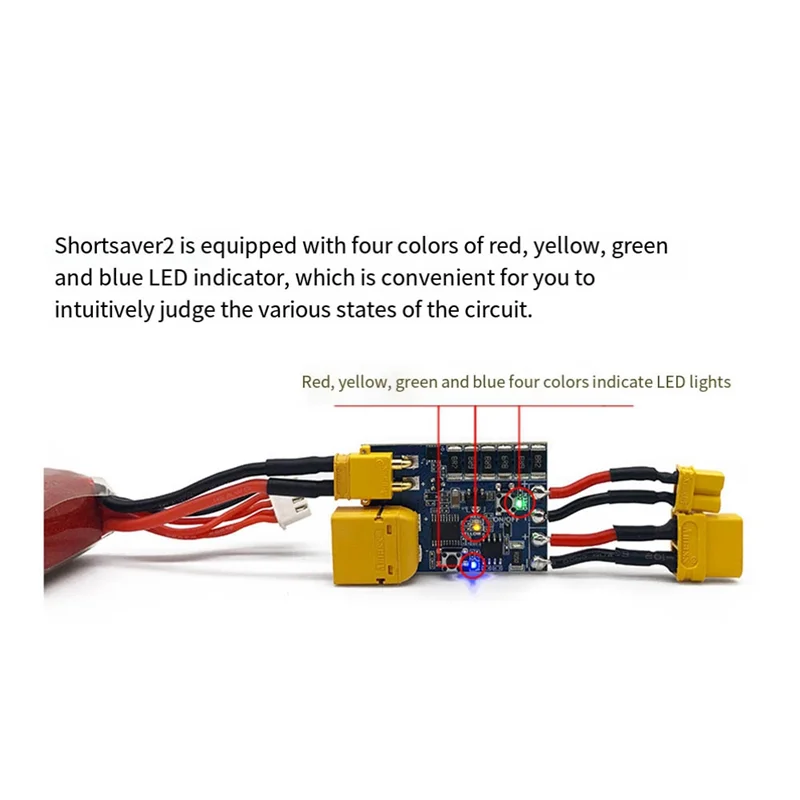

B03B-Shortsaver2 Shortsaver V2 Защита от короткого замыкания Кнопка питания Выключатель Электронный предохранитель для предотвращения короткого замыкания Over-Cu