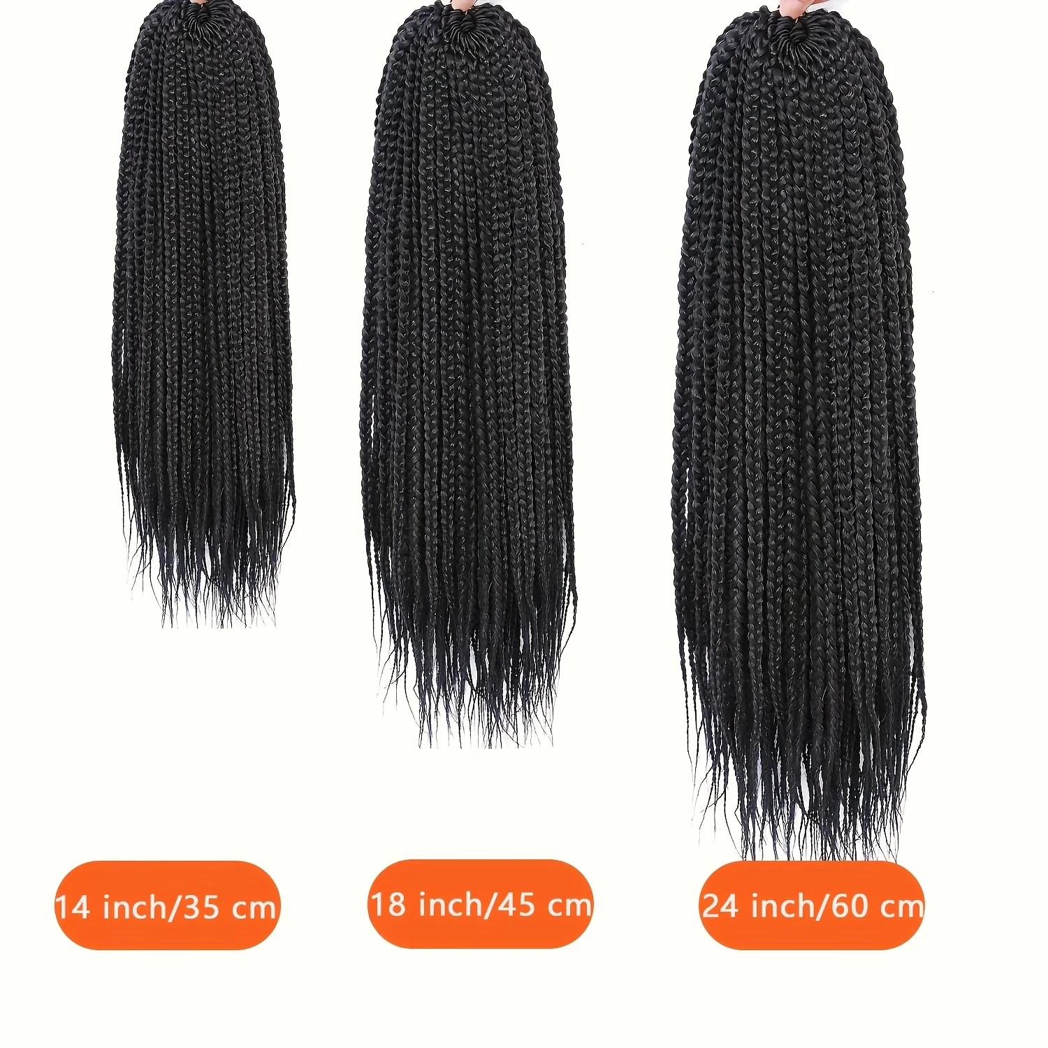 الاصطناعية آلهة صندوق الضفائر الكروشيه الشعر 14/18/24 بوصة قبل يحلق الكروشيه صندوق الضفائر الكروشيه الشعر للنساء تجديل الشعر