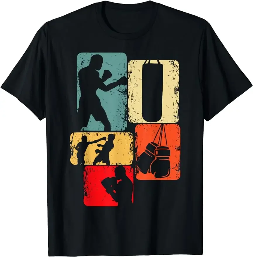 Boxing Lover Gym Boxer Kickboxing Kickboxer Enthusiast T-Shirt Cotton Unisex Style Shirts for Men Clothing Tees Graphic T Shirts