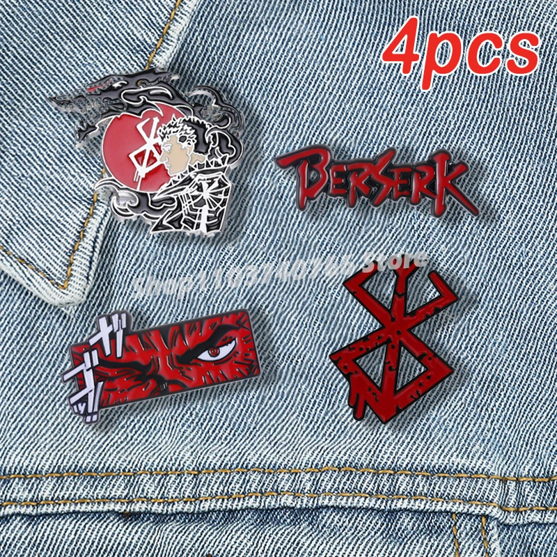 Berserk Beherit Enamel Pins Anime Game Metal Brooches Backpack Lapel Pin Accessory for Man Personalized Jewelry Decoration Gift