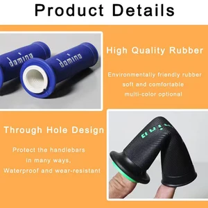 Universal motorcycle cuffs, fist bar for ktm, yamaha, pit bike, motocross, rubber gel for motorcycle, domino fist, 9 colors, 7 6 Main Sales Gauntlets for Moto - №4