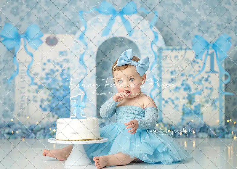 Girls and Boys Birthday Party Backdrop Florals and Balloons Cake Smash Themed Backgrounds Kids Baby Photo Backgrounds
