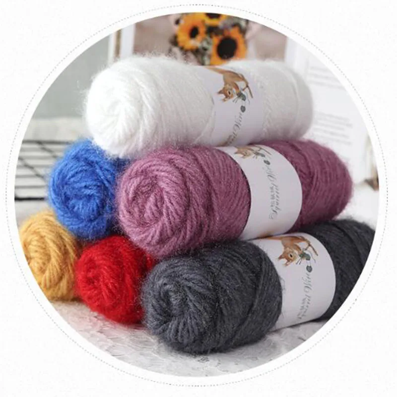 75g filato di lana scoiattolo Fine Cashmere lavorato a mano filato di lana matassa per realizzare maglione sciarpa cappello filato di cotone filato