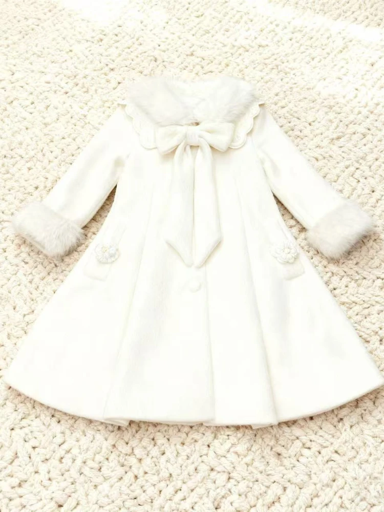 اليابانية لوليتا Kawaii طويلة الأكمام مزيج طويل المرأة عادية لون نقي معطف الحلو أنيمي زر المرقعة الانحناء 2025 الخريف