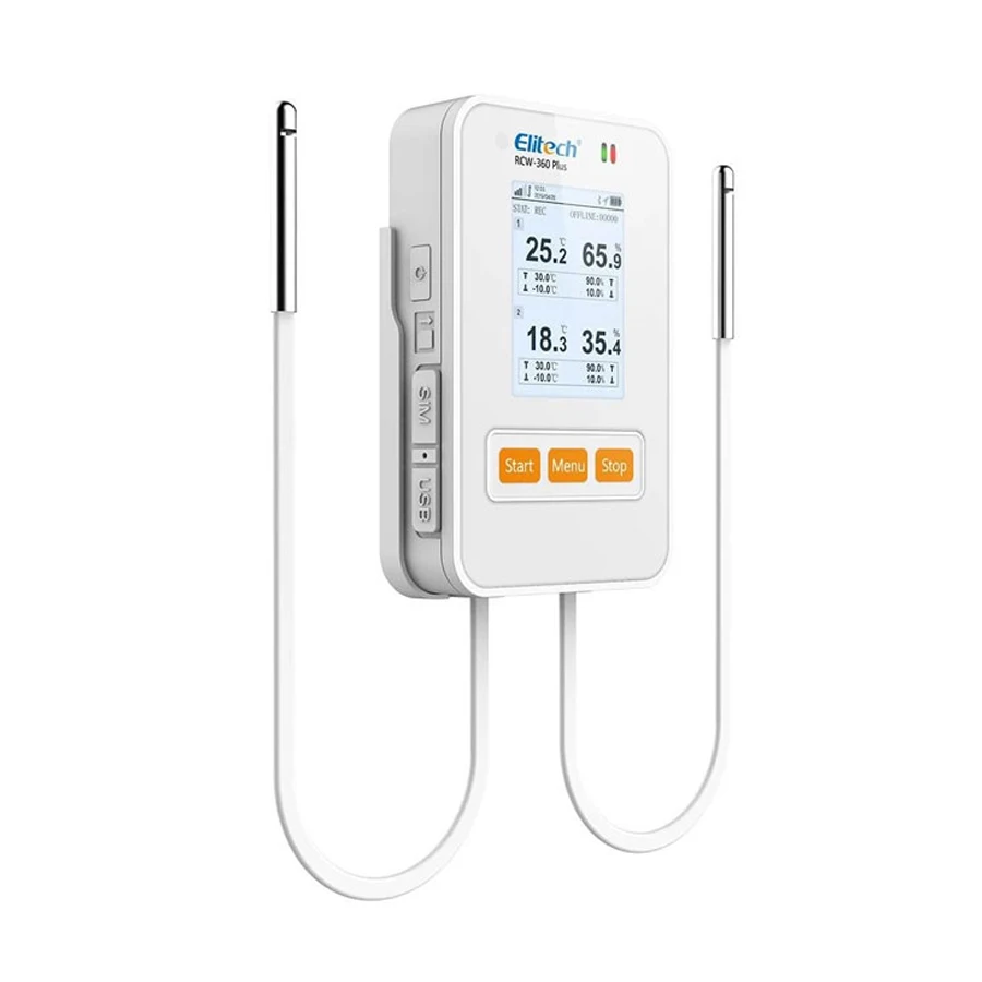 Elitech RCW-360 industriële datalogger temperatuur- en vochtigheidsrecorder met interne sensor APP cloudconnectiviteit