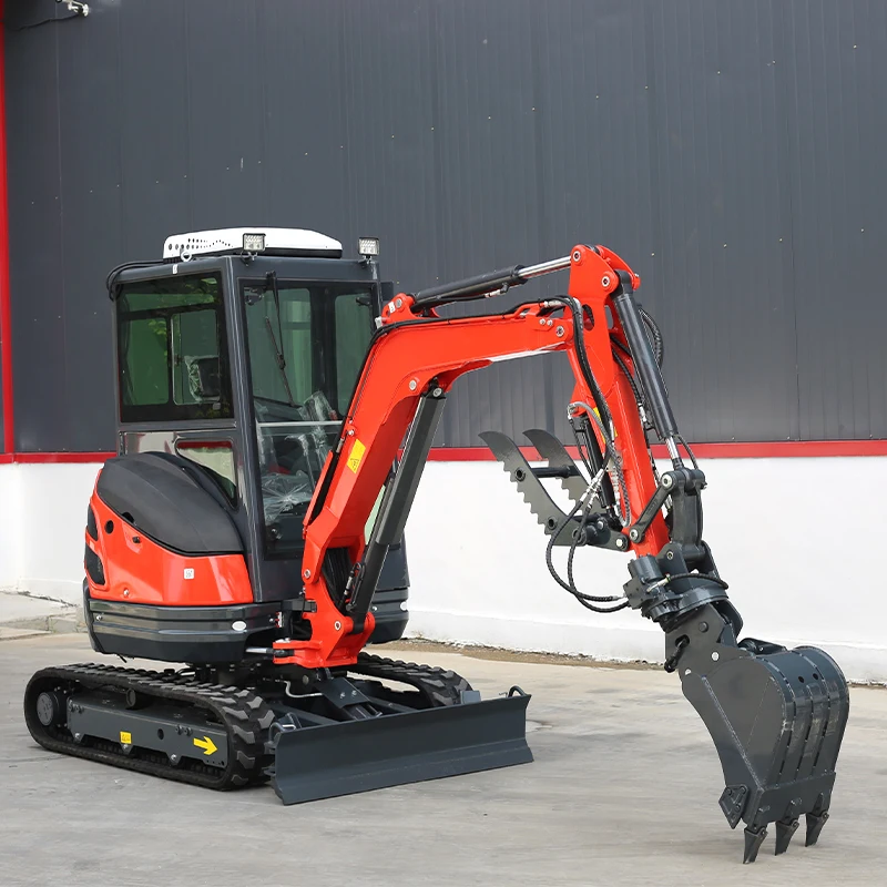 New Trend Micro Mini  Track Excavator 1 Ton with Engine Cabin Mini Excavator for Sale
