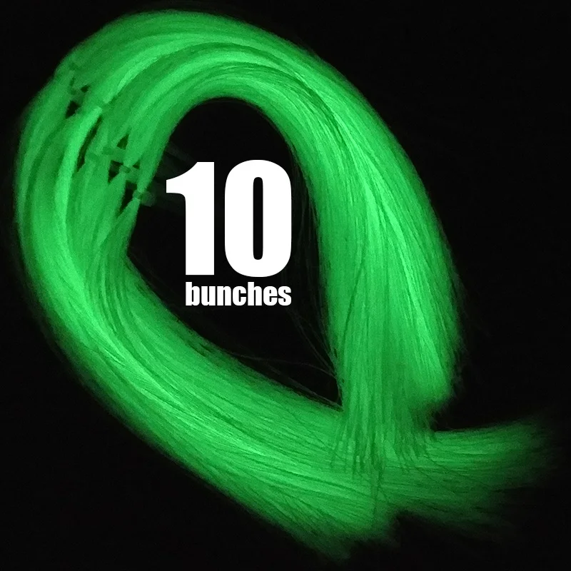 

lunker luminous glow ultra violet fluorescent fly fishing thread strand string line tying diy material assist hooks flies