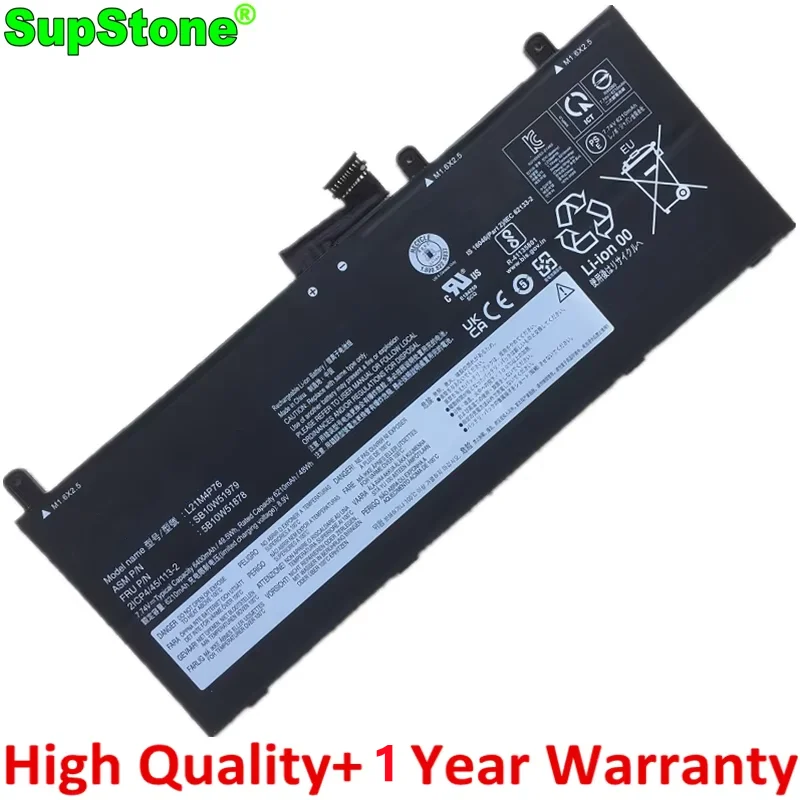 

SupStone New L21C4P73 L21M4P76 Laptop Battery For Lenovo ThinkPad X13s 1st Gen 2022 SB10W51979 5B10W51878 SB10W51980 5B10W51879