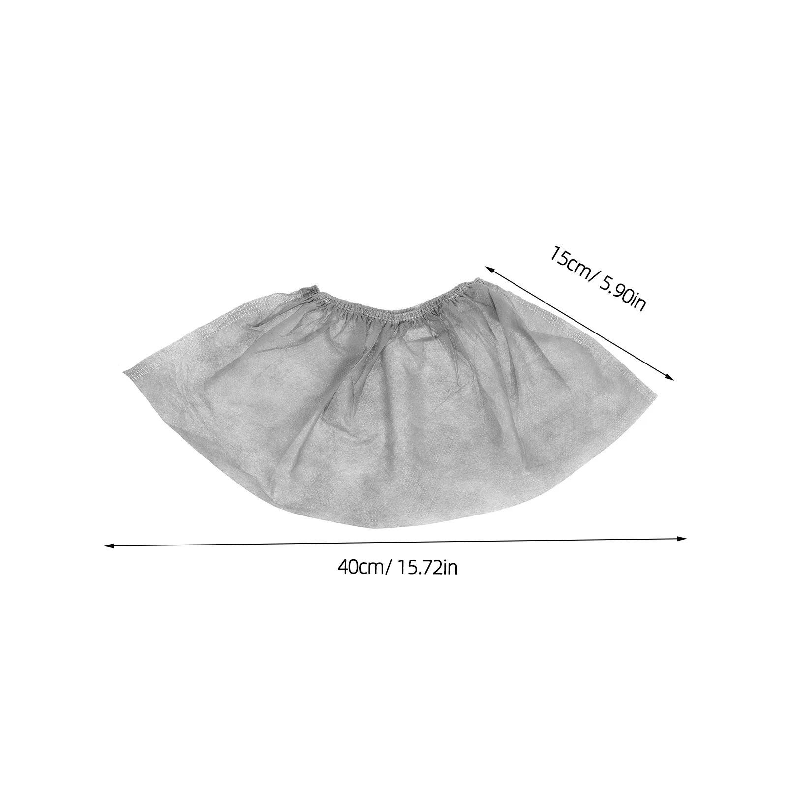 100Pcs Disposable Shoe Covers Non-Slip Breathable Elastic Opening Premium Thick Wear-Resistant Floor Safe for Dentists Builders