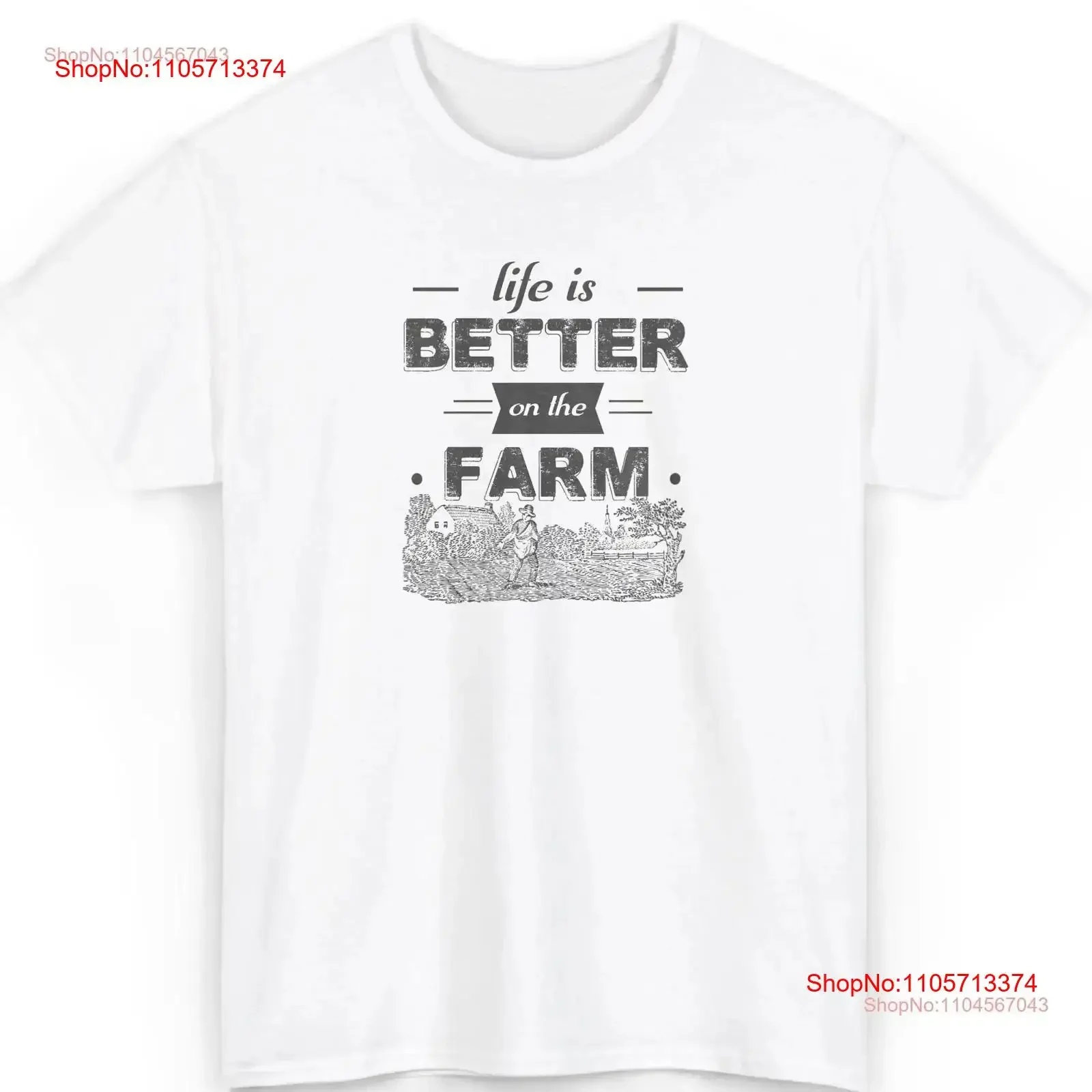 Life is Better on the Farm T Shirt Vintage Country Living Rustic Farmer Idea Retro vintage Washed Soft Breathable Stylish
