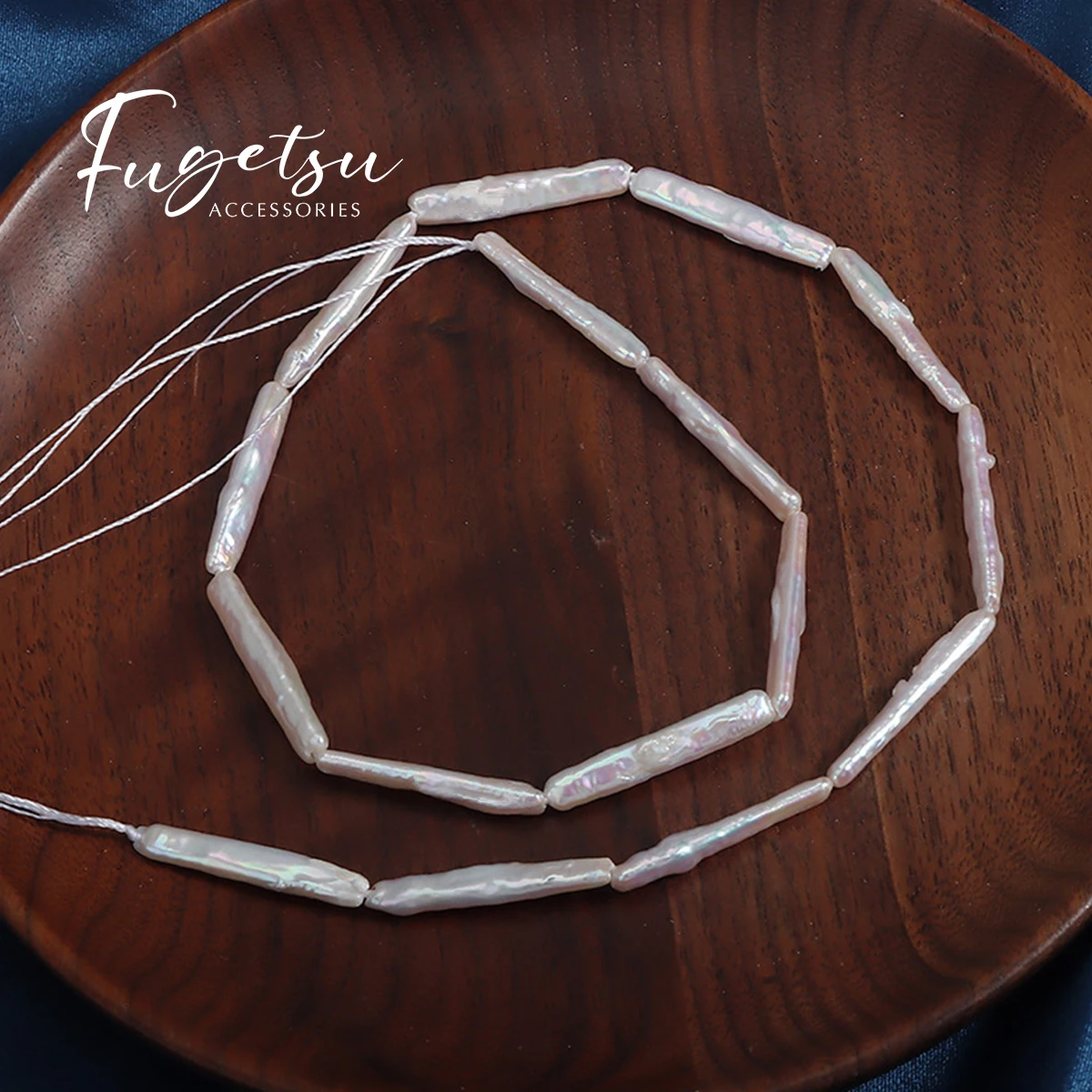 

Natural Freshwater Pearl Toothpick Beads Charms for DIY Women Men Necklace Bracelets Jewelry Making Supplies Accessories
