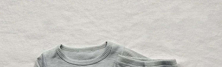 Herbst Winter Brach Thermo-unterwäsche Anzug Baby Kleidung Sets Jungen Mädchen Pyjama Sets Baby Warme Nachtwäsche Kinder Kleidung – Detail 12