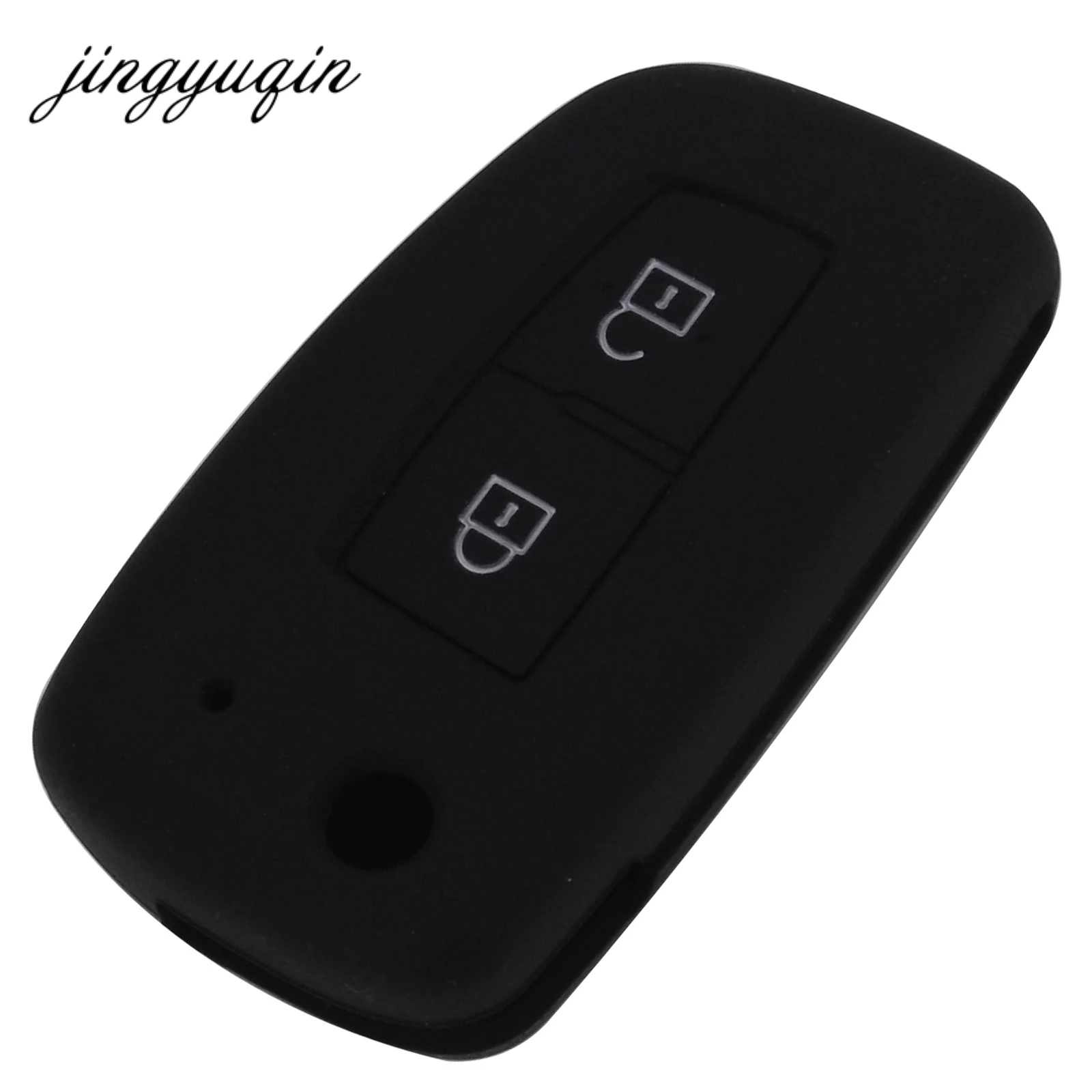 Jingyuqin 2 Nút Silicone Chìa Khóa Ô Tô Cho Xe Nissan Qashqai X-Đường Mòn Thủy Tinh Murano Maxima Altima Juke Nhiệm Vụ Livina Tiida nismo Fob Ốp Lưng