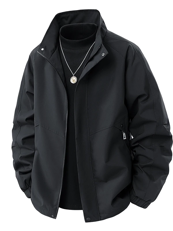 

Men's Casual Windproof Waterproof Jaet Stand Collar Leisure Spring Autumn Coat Early Autumn New Sle Faionable Outerwear