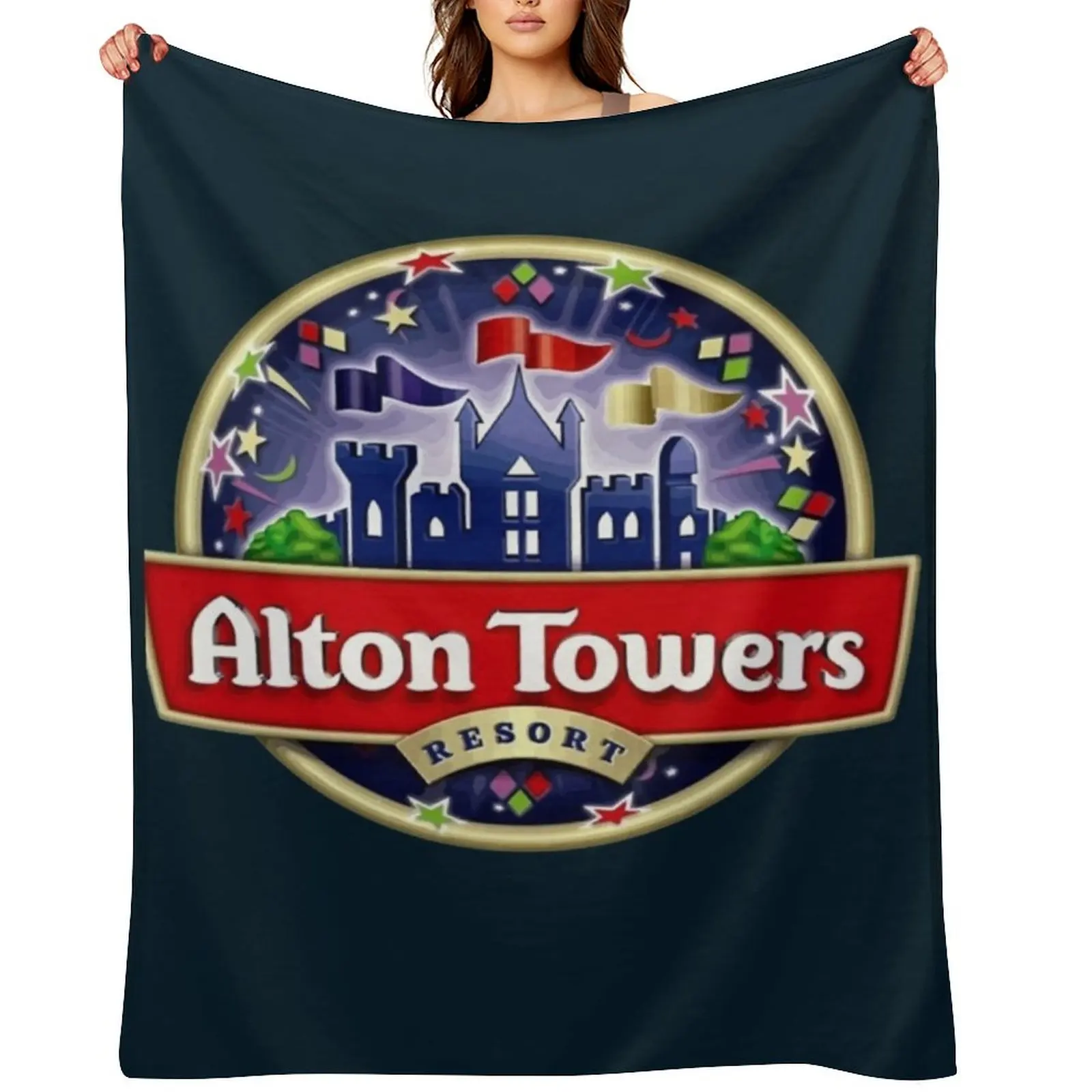 

alton towers Throw Blanket Thermals For Travel Fashion Sofas valentine gift ideas Flannels Blankets