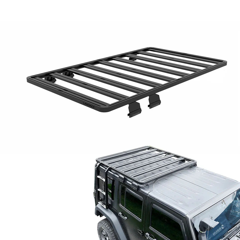 

Universal Car Rack Roof 4X4 Aluminium Black Cargo Carrier Basket Roof Rack for Jimny 5 Door Roof Rack
