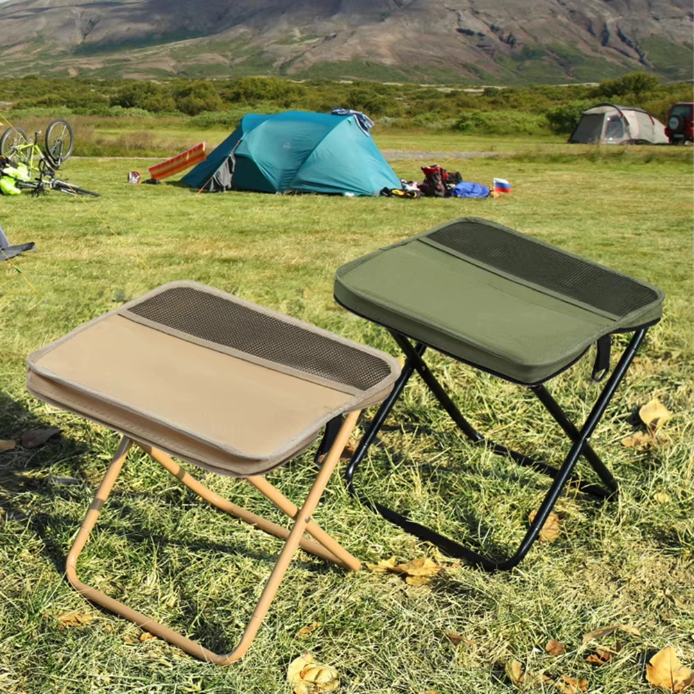 Compact Folding Stool with Storage Bag Outdoor Camping Fishing Portable Leisure Stool image 3