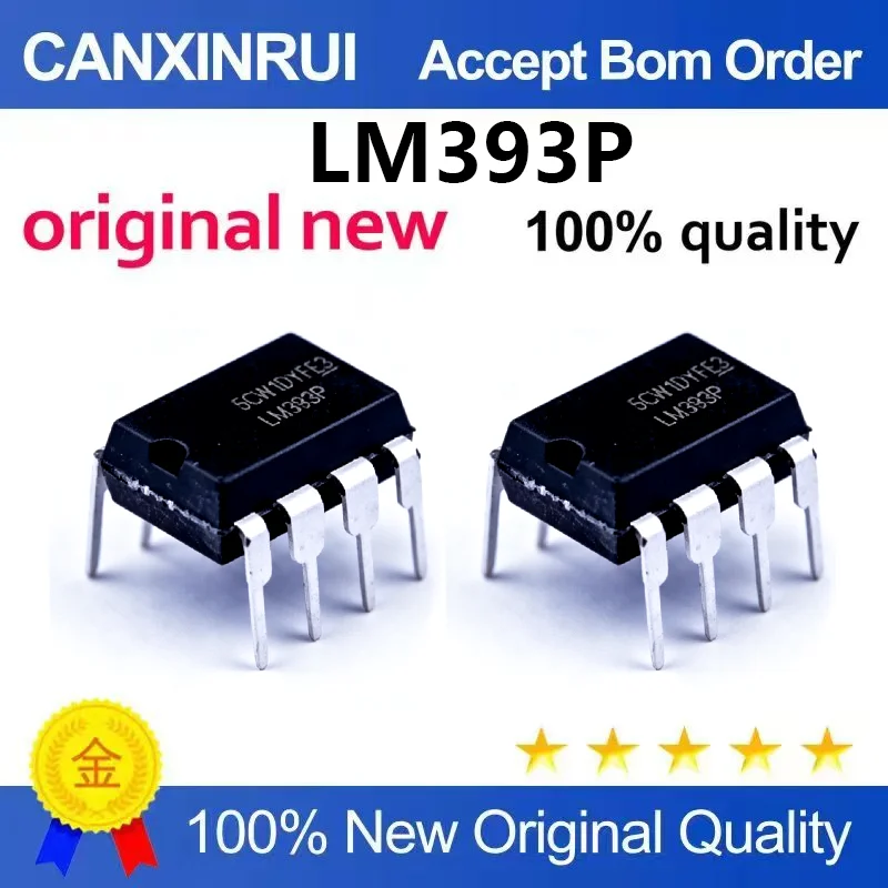 （5pcs-100pcs）New domestically produced LM393N LM393P plug-in LM393 low-power voltage dual comparator DIP-8