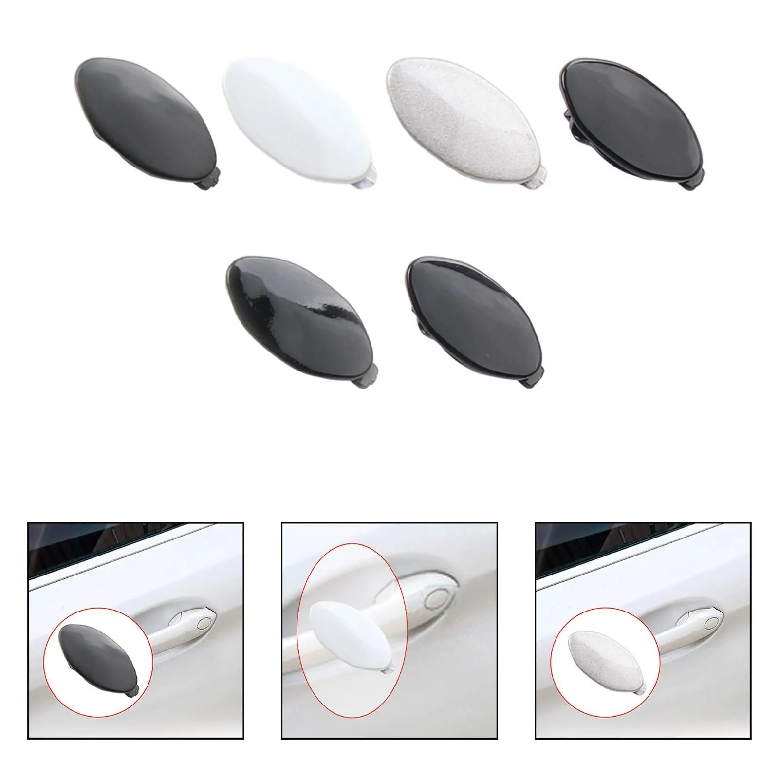 

Exterior Door Handle Lock Key Hole Cap Repair Part 51217489341 Auto Accessories