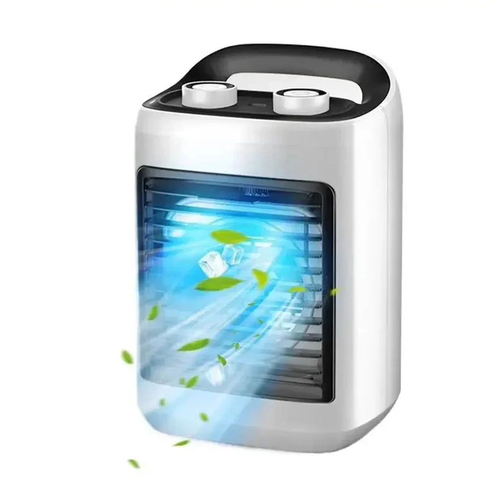 

Многофункциональный бесшумный вентилятор с питанием от USB для настольного охлаждения и увлажнения, компактный регулируемый воздушный поток для офиса и домашнего использования