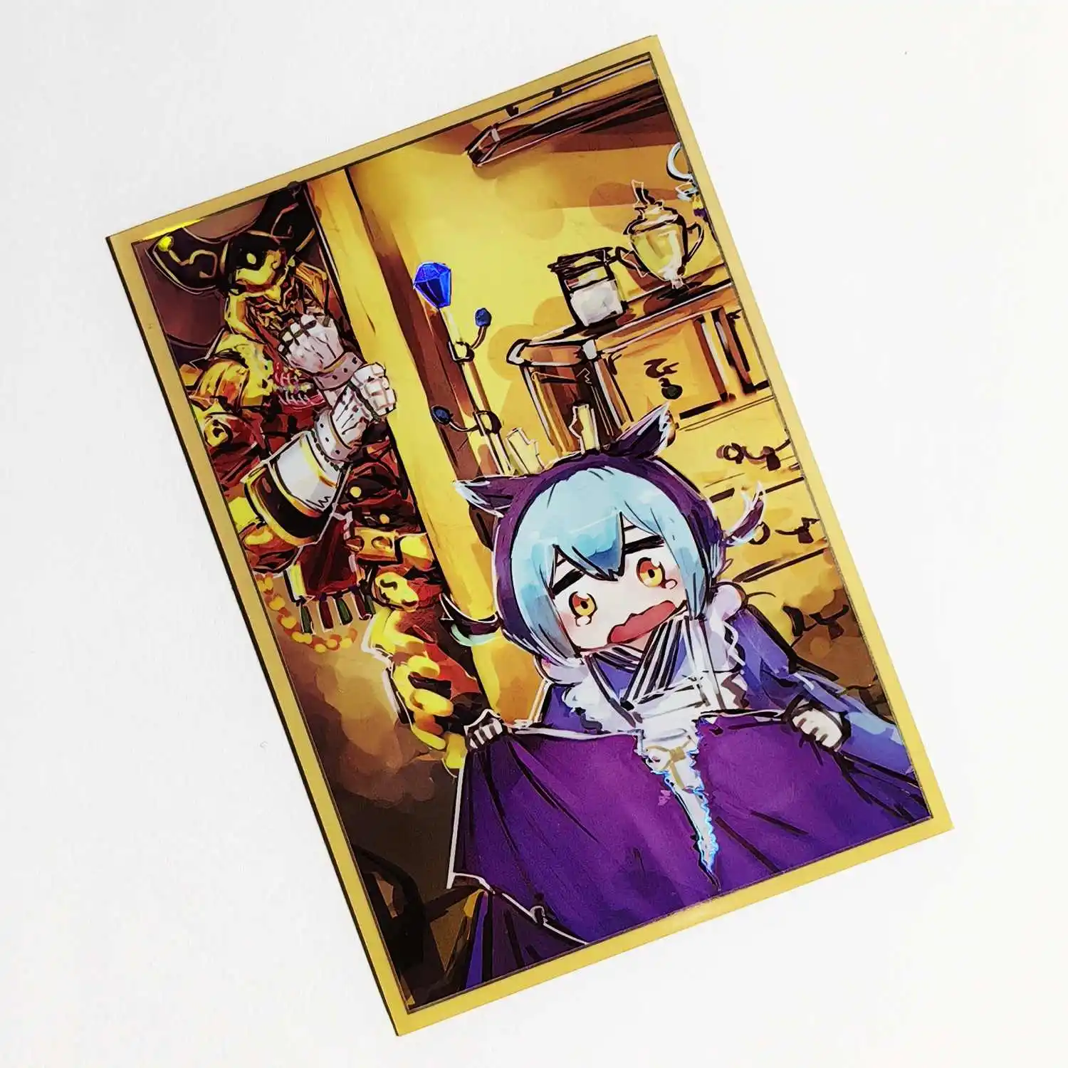 50Pcs/set Diy Self Made Yu-Gi-Oh! Laundry Dragonmaid Card Sleeves Color Flash Ygo Card Protective Cover Anime Cards Gift Toys