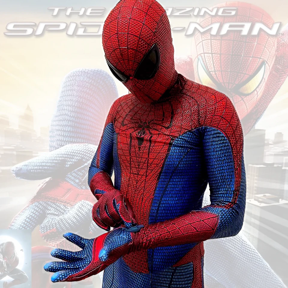 マスク付きカスタマイズアメイジングスパイダーマンスーツ 1:1 3D