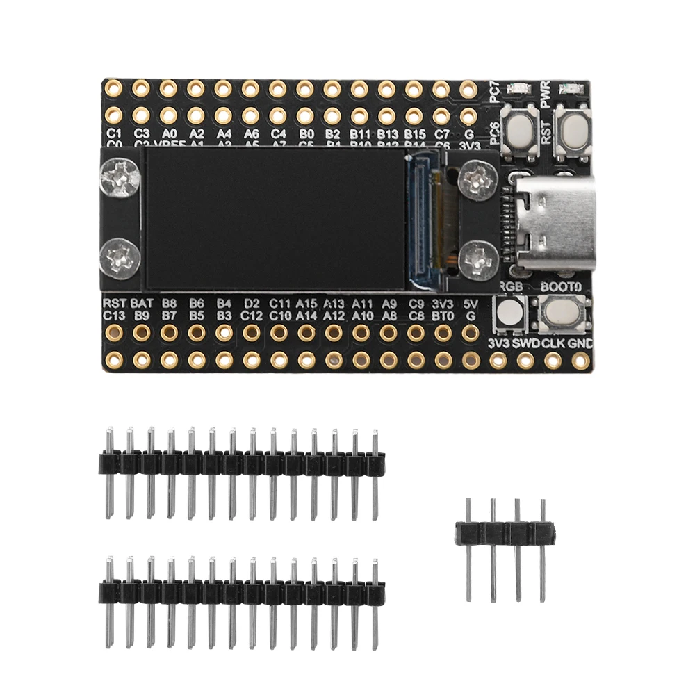 STM32F103RCT6 Microcontroller with 0.96-inch LCD Screen Mini Microcontroller Development Board with FLASH Minimum System Board