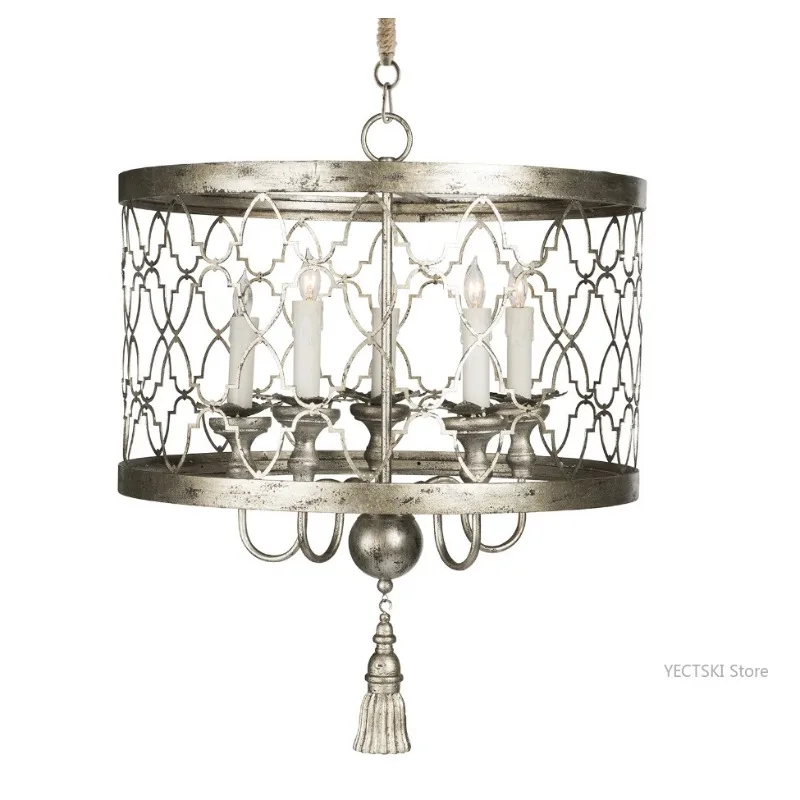 

Creative retro antique wrought iron chandelier, living room, dining room, bedroom, villa, homestay, hotel light