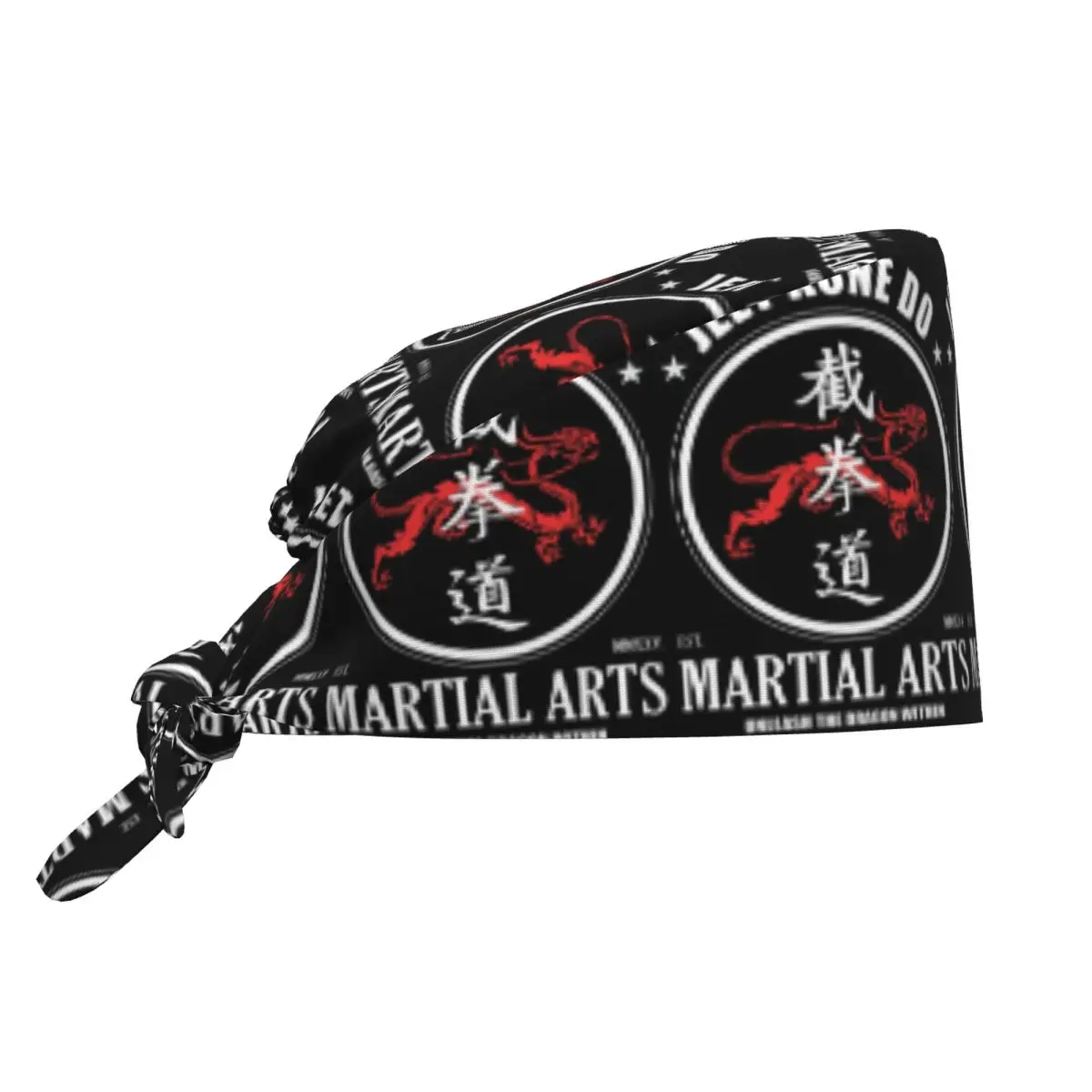 Unleash The Dragon Within Jeet Kune Do Dragon Power Scrub Hat Doctor Working Surgical Cap Adjustable Nursing Caps for Dentist