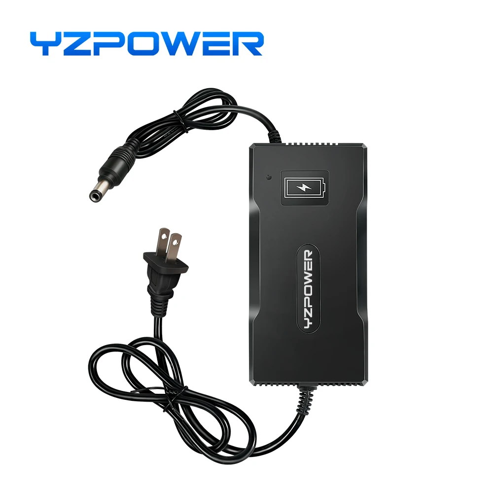 YZPOWER 54.6V 4A lithium battery fast charger 13S 48V smart DC charger power tool lithium battery pack universal fast charging