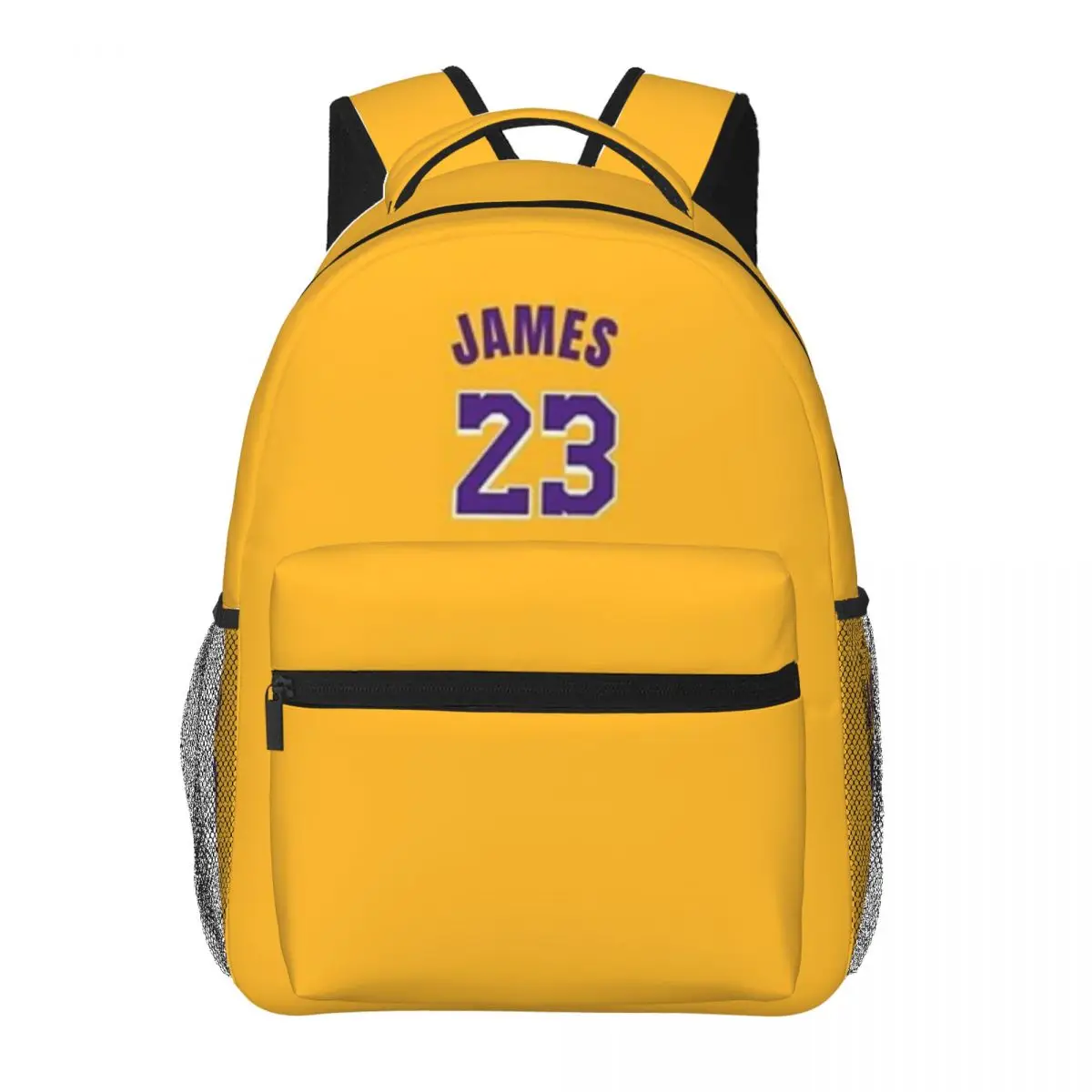 

Lebron-James Lackers Jersey For Girls Boys Large Capacity Student Backpack Lightweight waterproof Backpack 16in